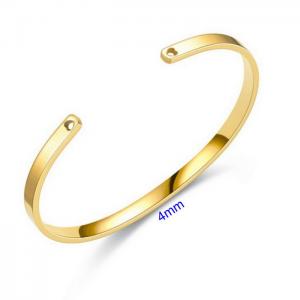 Stainless Steel Gold-plating Bangle - KB168800 -WGDC